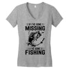 If I've Gone Missing Fishing Women's V-Neck T-Shirt