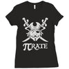 pi rate Ladies Fitted T-Shirt