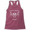 train insane Racerback Tank