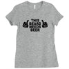 beard t shirt funny t shirt beer tshirt cool shirt mens tshirt austin Ladies Fitted T-Shirt