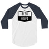 beer helps 3/4 Sleeve Shirt