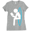 portal 2 dump Ladies Fitted T-Shirt