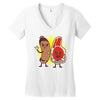 good cop bad chop Women's V-Neck T-Shirt