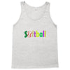 softball neon rhinestud Tank Top