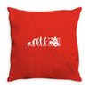 evolution of a drummer Throw Pillow
