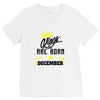 Kings Are Born In December V-Neck Tee