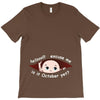 October Peeking Out Baby Boy T-Shirt
