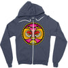 lucha libre pink Zipper Hoodie