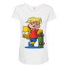 bart simpson Maternity Scoop Neck T-shirt