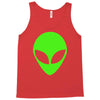 uomo alieno ufo stampa verde fluo divertente mitiche Tank Top