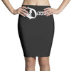 the damned band logo screen printed retro Pencil Skirts