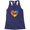 Lgbt Heart Racerback Tank