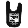 cat best friends for life Baby Bibs