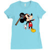 zombie mickey Ladies Fitted T-Shirt