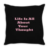 life is all Throw Pillow