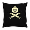 plastic block pirates Throw Pillow