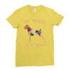my boxer is my world Ladies Fitted T-Shirt