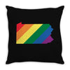 Pennsylvania LGBT Rights Throw Pillow