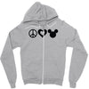 peace Zipper Hoodie
