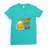 save water drink beer Ladies Fitted T-Shirt
