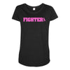 fighter breast cancer Maternity Scoop Neck T-shirt