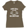 This Guy Is Going To Be A Big Brother Ladies Fitted T-Shirt