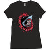 shark attack Ladies Fitted T-Shirt