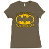 my superhero is barman Ladies Fitted T-Shirt