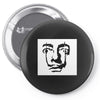 salvador dali face surrealist artist Pin-back button