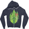 skeletal halloween Zipper Hoodie