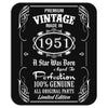 Premium Vintage Made In 1951 Mousepad