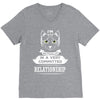 I Am Cat Actually In A Very Commited Relationship V-Neck Tee