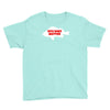funny size does matter fishing fish holiday jarvis reel rod line sinke Youth Tee