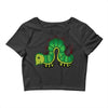 funny animal Crop Top