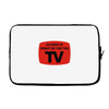 as seen in front of the the tv Laptop sleeve