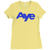 vote aye for scotland scottish yes independence Ladies Fitted T-Shirt