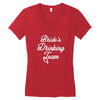 bride's drinking team diamond ring bachelorette Women's V-Neck T-Shirt