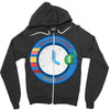 clock Zipper Hoodie