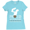 proud Autism dad Ladies Fitted T-Shirt