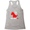 funny dino Racerback Tank