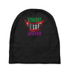straight outta arkham Baby Beanies