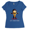 get over here! Women's Triblend Scoop T-shirt
