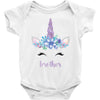 birthday unicorn family series brother Baby Bodysuit