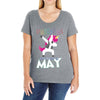 UNICORN ARE BORN IN MAY Ladies Curvy T-Shirt