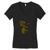 Gorila Face Women's V-Neck T-Shirt