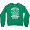 Super Cool Pop Pop Of A Freaking Awesome Granddaughter Crewneck Sweatshirt