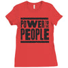 power to the people Ladies Fitted T-Shirt