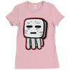 minecraft ghast drawing Ladies Fitted T-Shirt