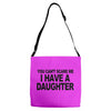 you can't scare me i have a daughter funny gifts for dad mom tee shirt Adjustable Strap Totes