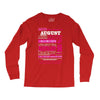 quens are born in august Long Sleeve Shirts